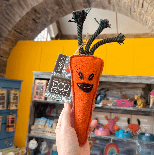 Green & Wild's Candice the Carrot Eco Dog Toy