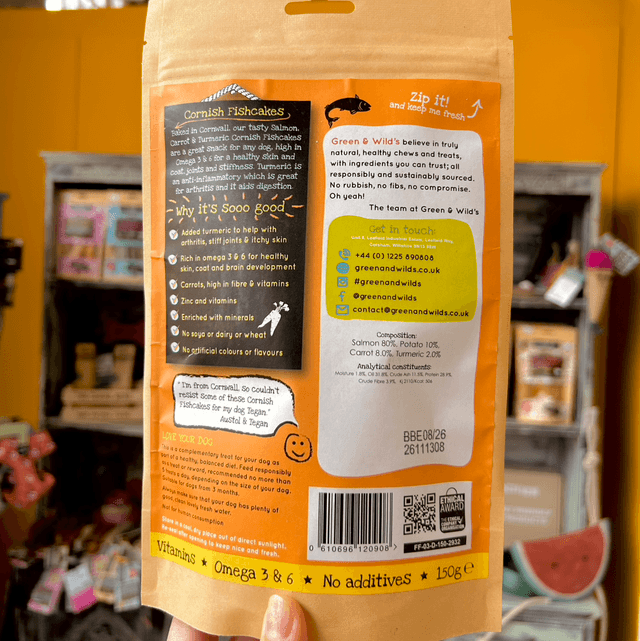 Green & Wild’s Cornish Fishcakes with Carrot & Turmeric 150g