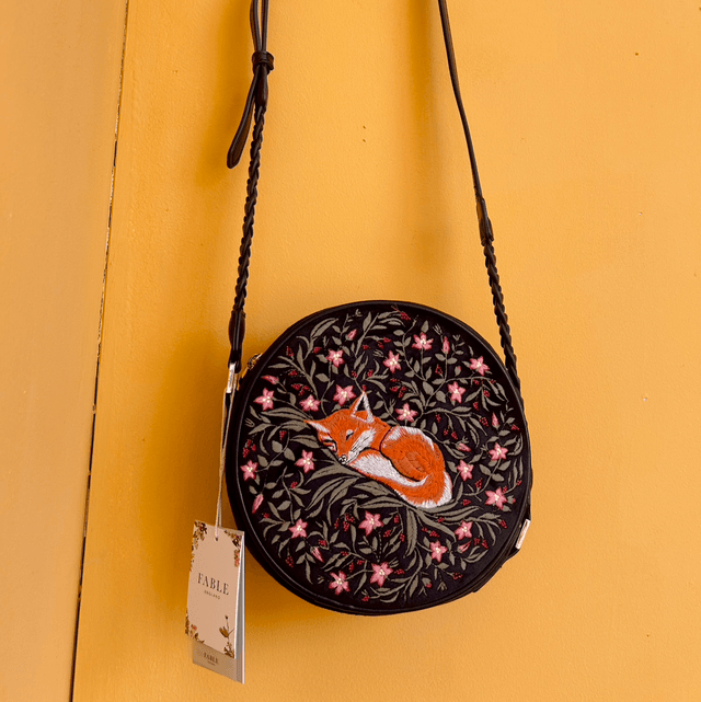 Fable England Sleepy Fox Circle Bag