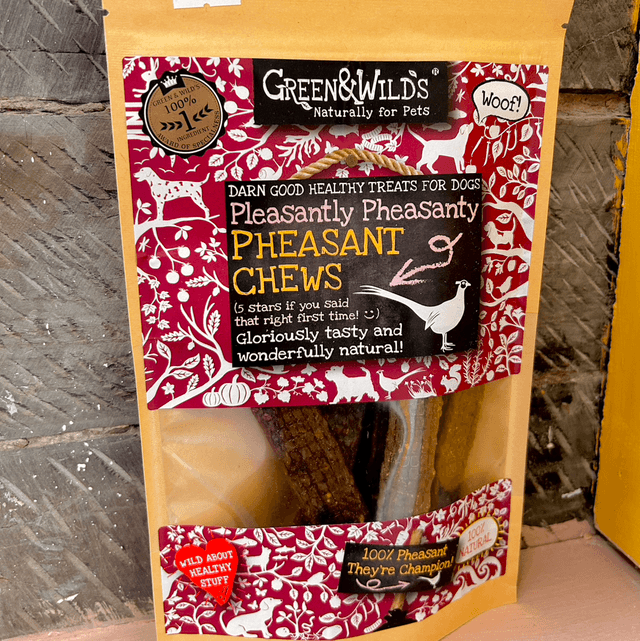 Green & Wild’s Pheasant Chews 100g