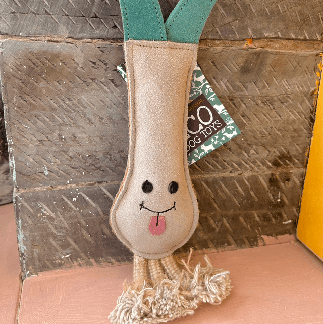 Green & Wild's Lenny the Leek, Eco Dog Toy