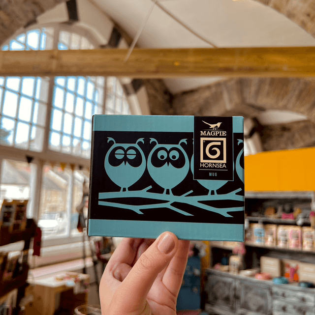 Magpie X Hornsea Mug Owls on Branch - Teal