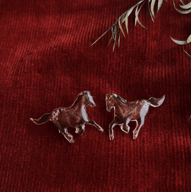 Hand Drawn Appaloosa Horse Studs