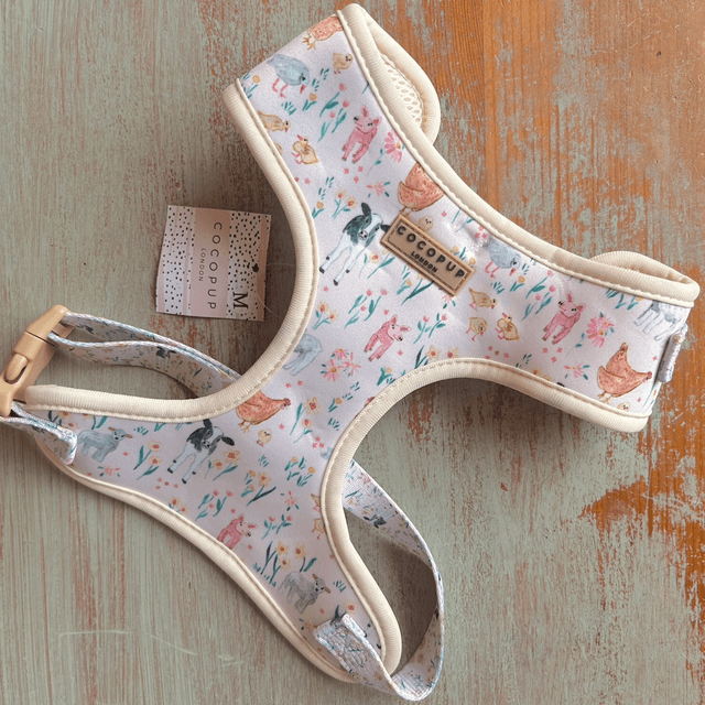 Cocopup London Farmyard Friends Adjustable Neck Harness - Medium
