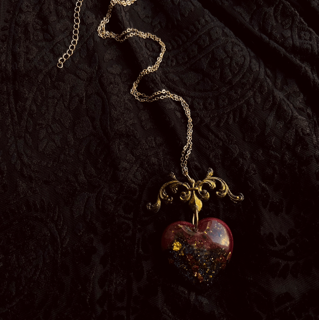 Large Baroque Heart Necklace