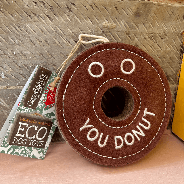 Green & Wilds Derrick the Donut Eco Dog Toy