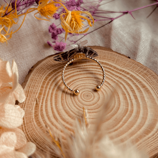 Jersey Tiger Moth Ring - Adjustable