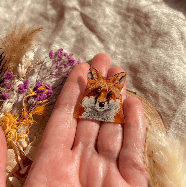 Fox Pin Badge