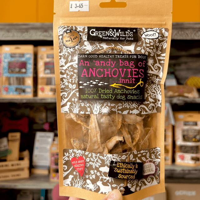 Green & Wilds An ‘Andy Bag of Anchovies 50g