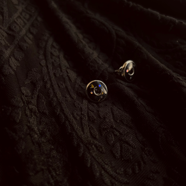 Celestial Stud Earrings Small Silver