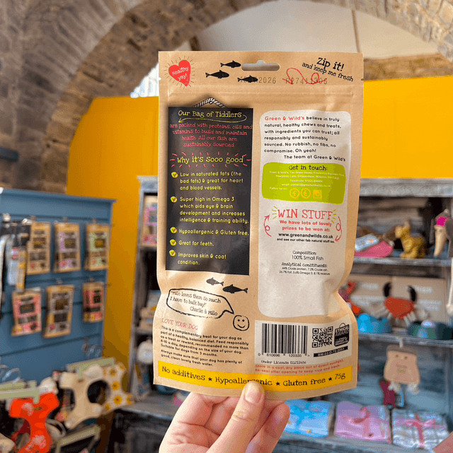 Green & Wild's Bag of Tiddlers (Dogs) 75g