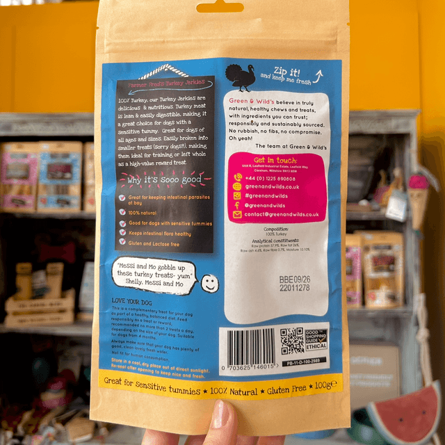 Green & Wild’s Turkey Jerky 100g