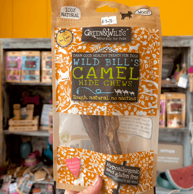 Green & Wild’s Camel Hide Chews 100g