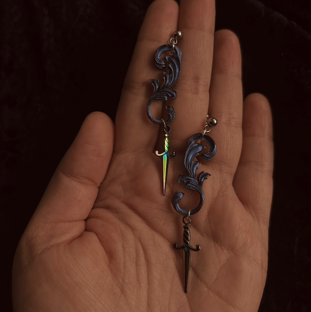 Baroque Dagger Earrings