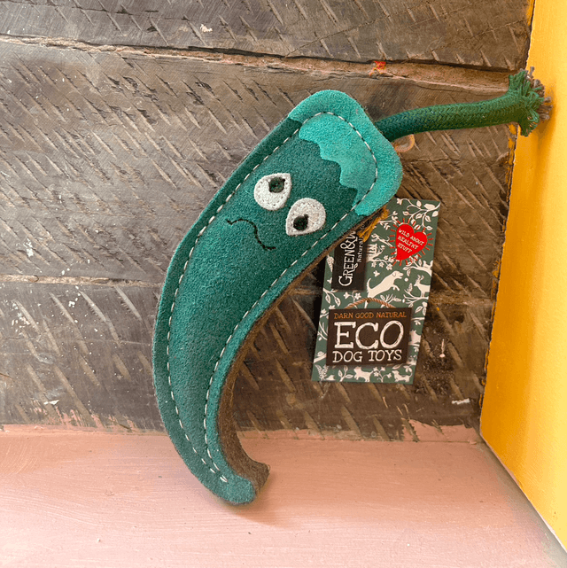 Green & Wild's Juan the Jalapeno Eco Dog Toy