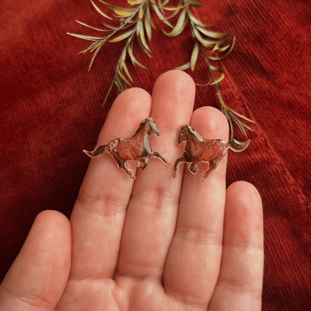 Hand Drawn Appaloosa Horse Studs