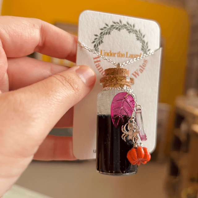 Potion Bottle Statement Necklace 