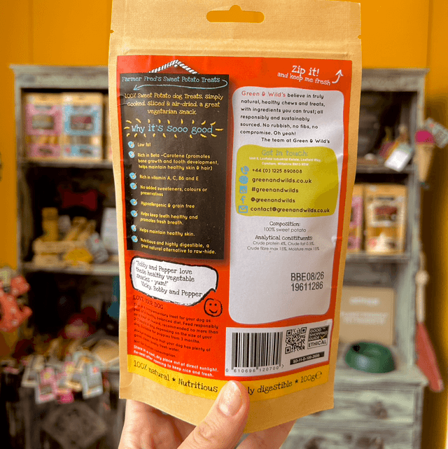 Green & Wild’s Sweet Potato Treats 100g