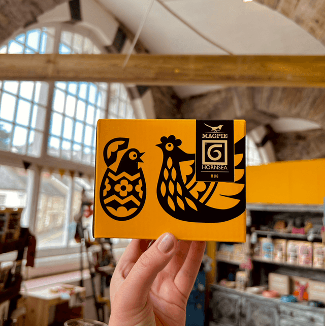 Magpie X Hornsea Mug Chicken Family - Yellow