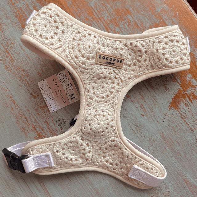Cocopup London Festival Crochet Adjustable Neck Harness - Medium