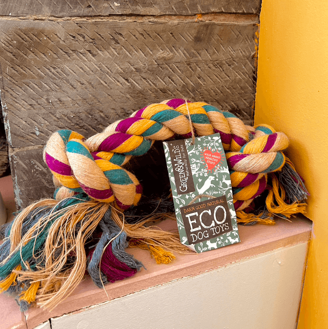 Green & Wild's Big Rope 2 Knot Eco Dog Toy
