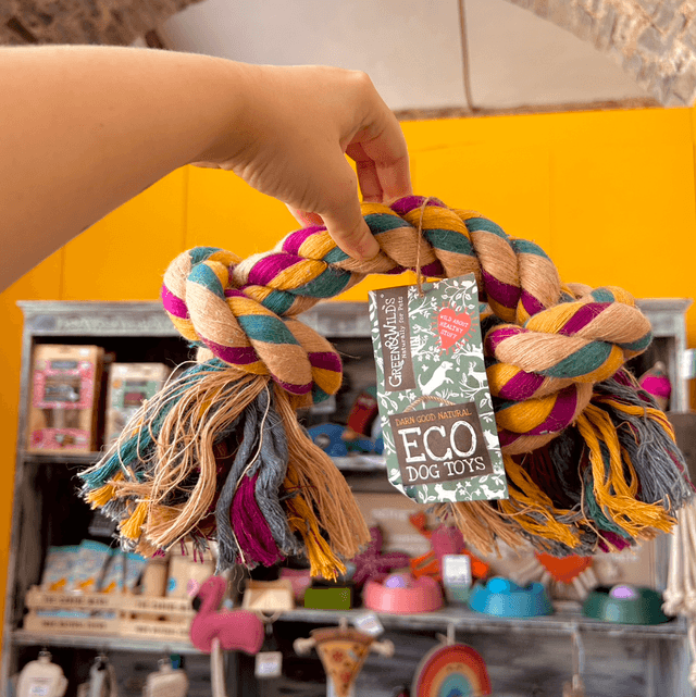 Green & Wild's Big Rope 2 Knot Eco Dog Toy