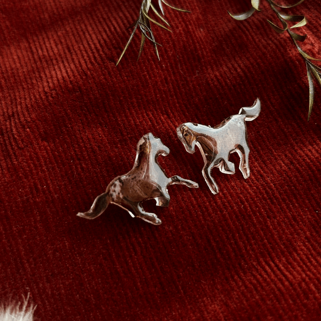 Hand Drawn Appaloosa Horse Studs