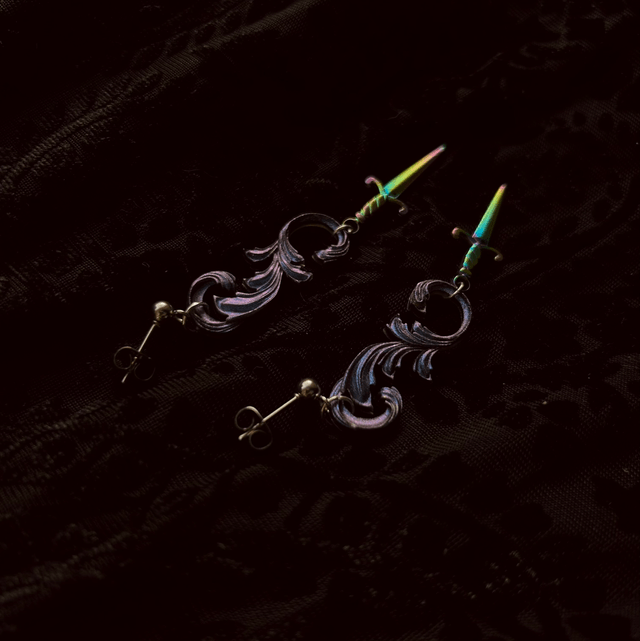 Baroque Dagger Earrings