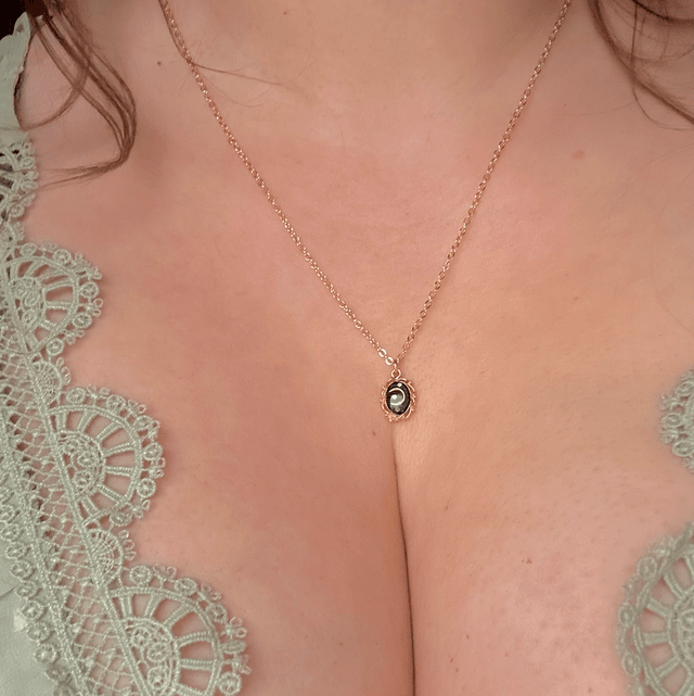 Dark Celestial Pendant Necklace Gold