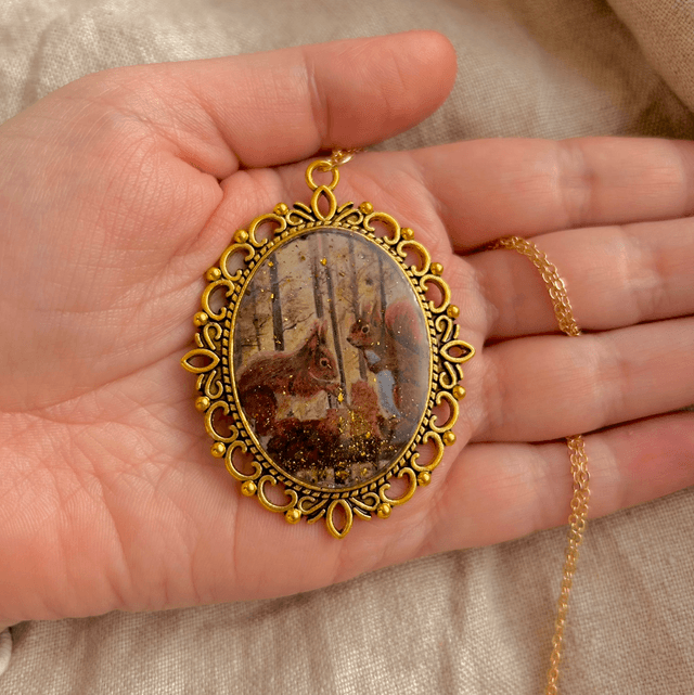 Squirrel Necklace