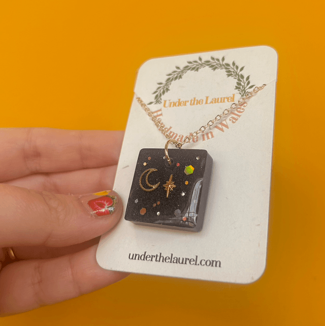 Dark Celestial Necklace - Square