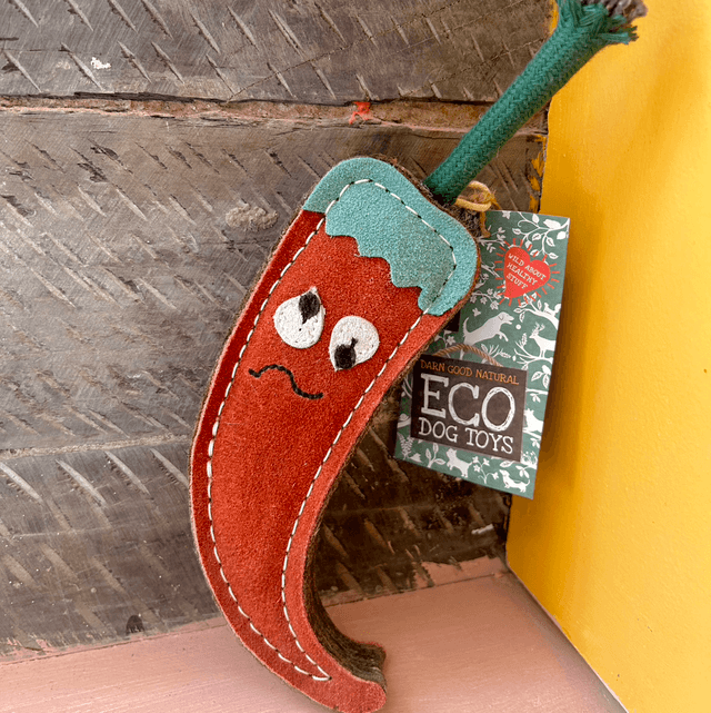 Green & Wild's Chad the Red Hot Chilli Pepper, Eco Dog Toy