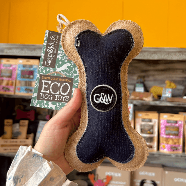 Green & Wild's Boney Den 'M', Eco Dog Toy