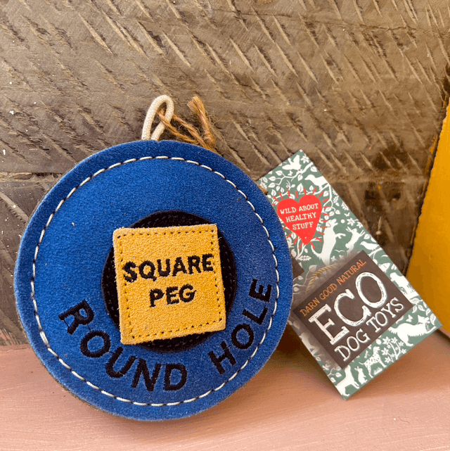 Green & Wilds Square Peg - Round Hole, Eco Dog Toy