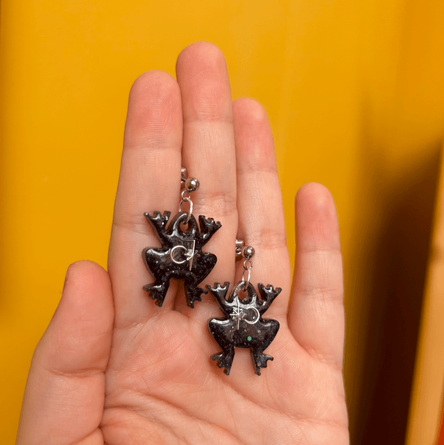 Celestial Frog Earrings