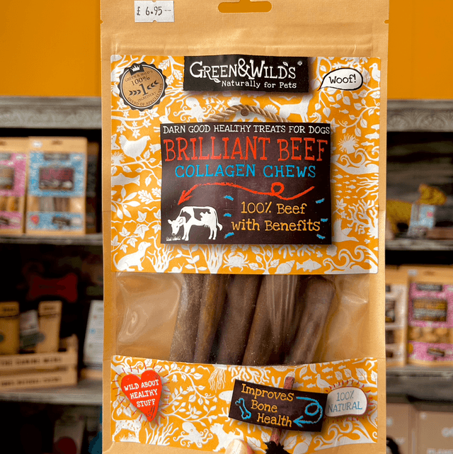 Green & Wild’s Beef Collagen Chews 100g