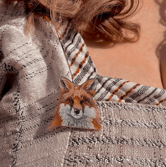 Fox Pin Badge