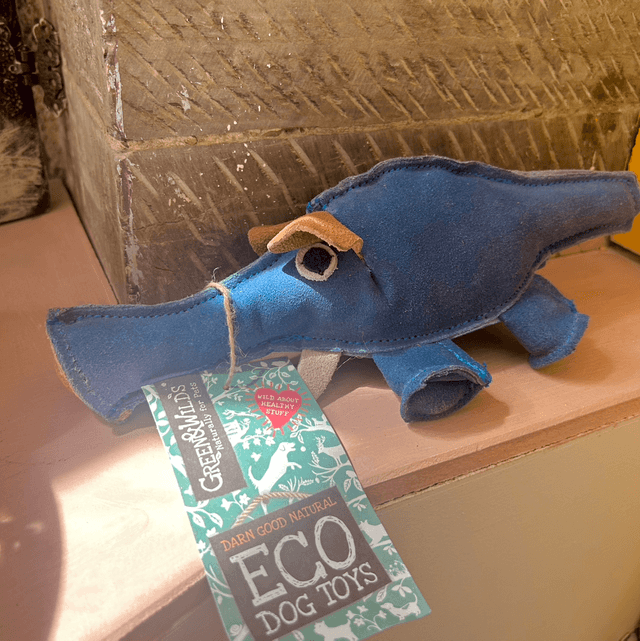 Green & Wild's Dino the Dyno Fish, Eco Dog Toy
