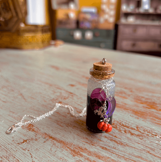 Potion Bottle Statement Necklace 