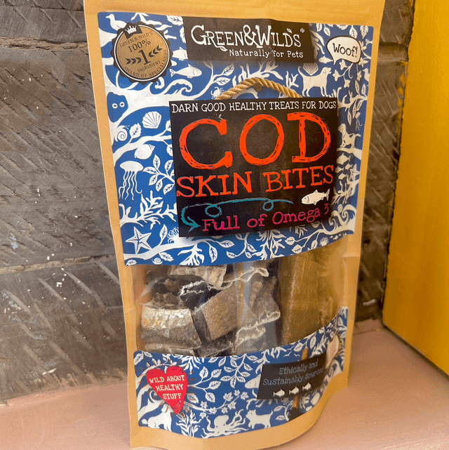Green &amp; Wild’s Cod Skin Bites 50g