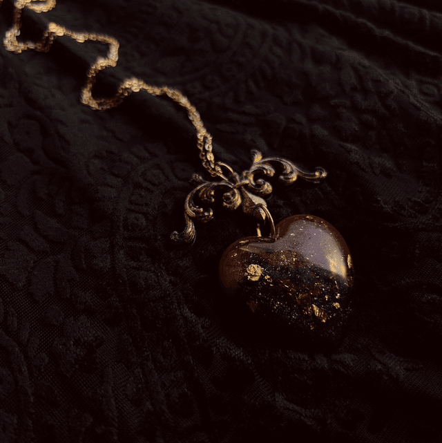 Large Baroque Heart Necklace
