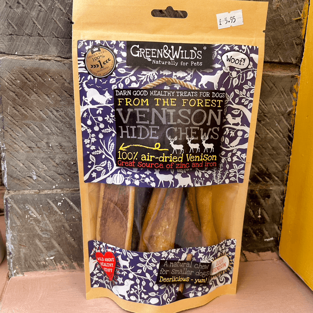 Green &amp; Wild&#039;s Venison Hide Chews 85g