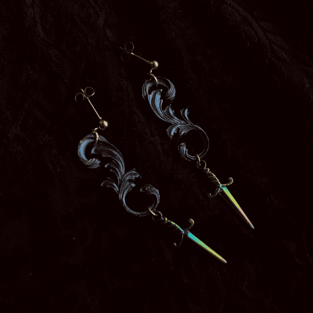 Baroque Dagger Earrings
