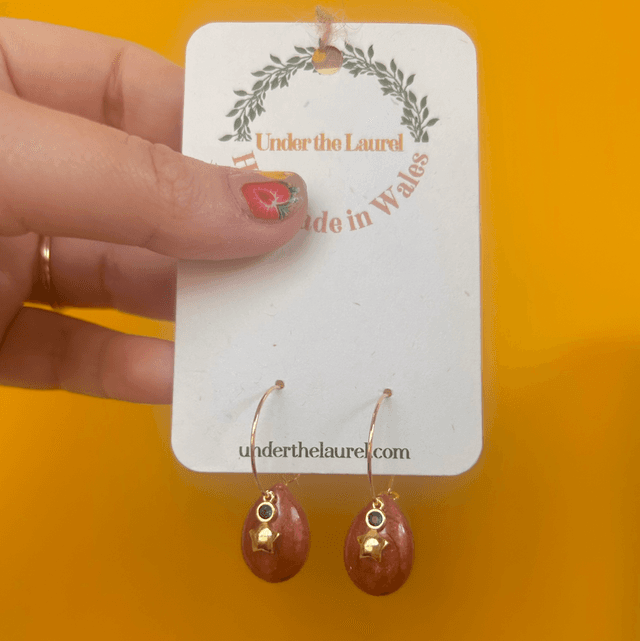Teardrop Star Earrings