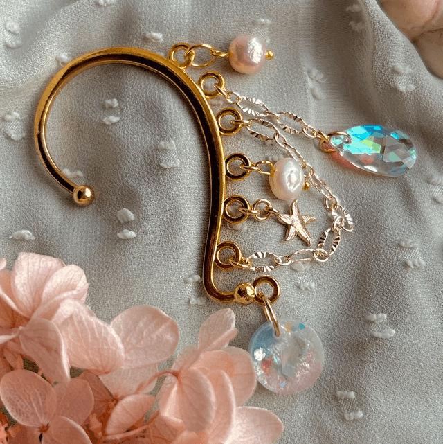 Iridescent Mermaid Ear Cuff
